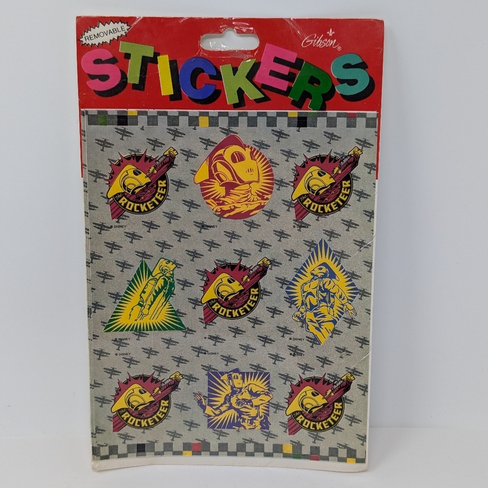 Vintage Rocketer Stickers Disney Gibson Greetings USA